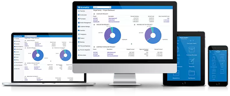 Acumatica Cloud ERP Dashboards