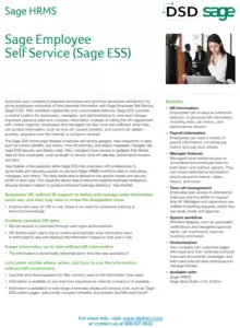 Sage HRMS Employee Self Service Module