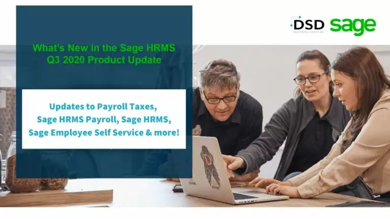 Sage HRMS Update Q3 2020