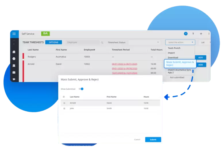 Team Timesheets: Mass Approving of Timesheets