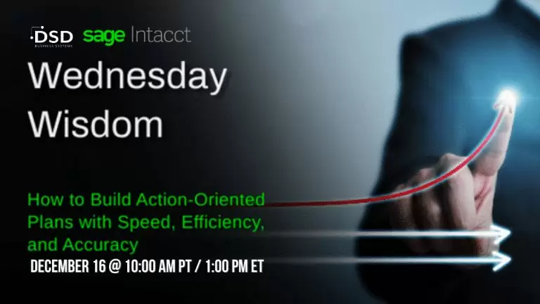 Sage Intacct Budgeting and Planning Webinar