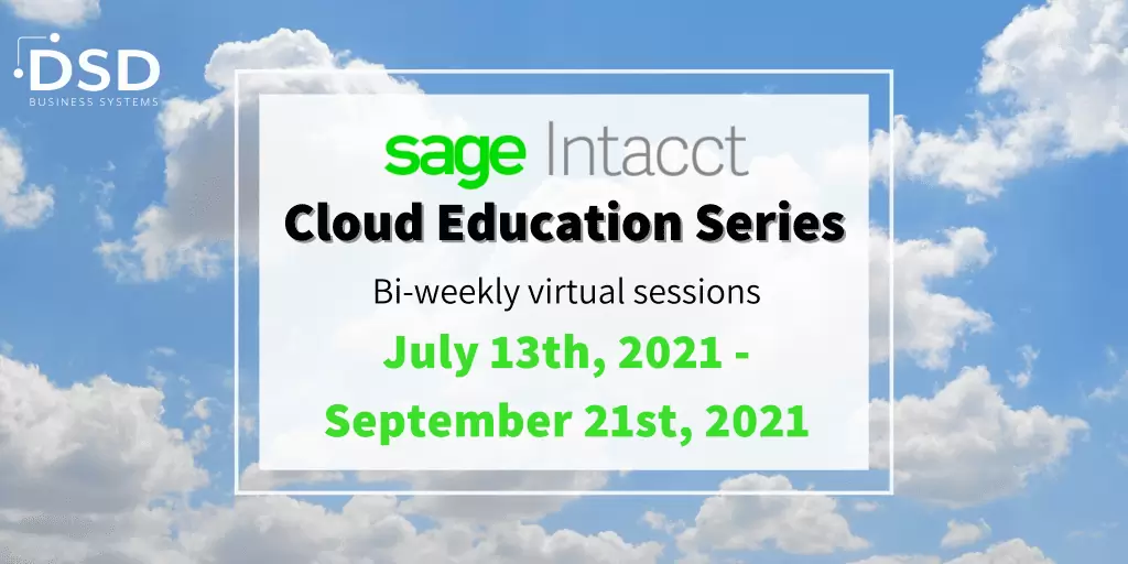 Sage Intacct Cloud Education Series