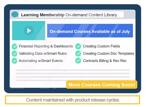 Sage Intacct Membership Learning