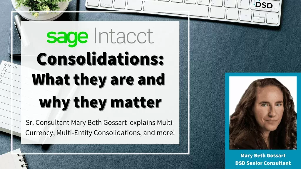 Sage Intacct Consolidations