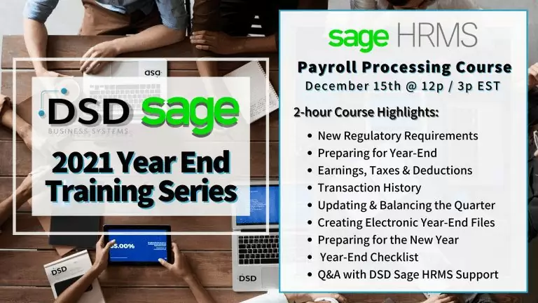 Sage Year End Series 2021