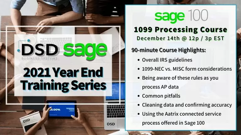 Sage Year End Series 2021