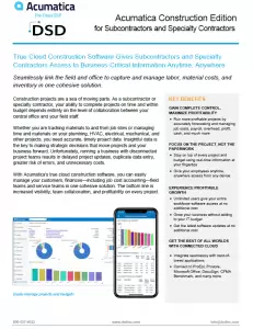 Acumatica Construction Edition: Subcontractor Accounting ​