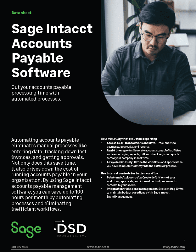 Sage Intacct Accounts Payable for Project Financial Management