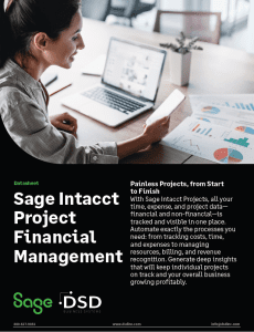 Sage Intacct Project Financial Management