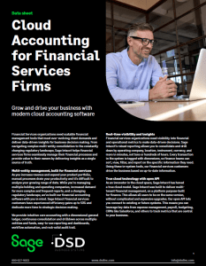 Sage Intacct for Financial Services