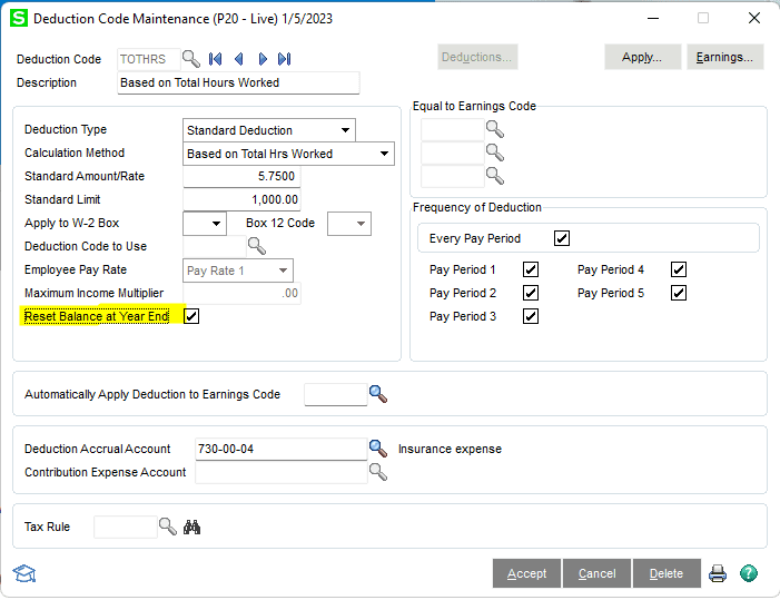 Sage 100 Year End Payroll Information