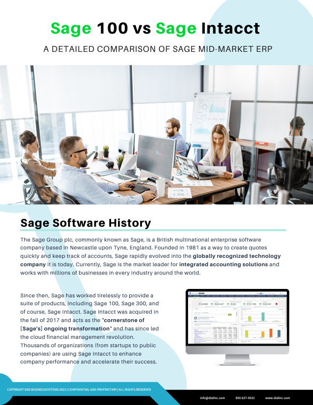 Sage 100 vs Sage Intacct Comparison Guide