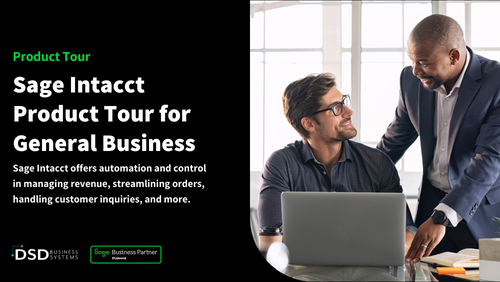 Sage Intacct Product Tour for General Business