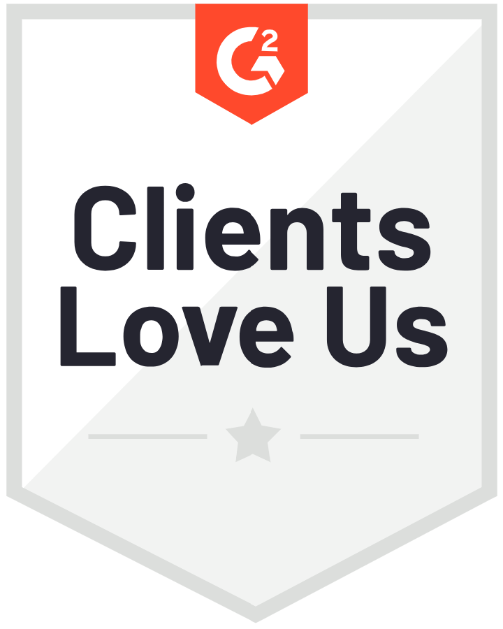 G2 Clients Love Us Badge