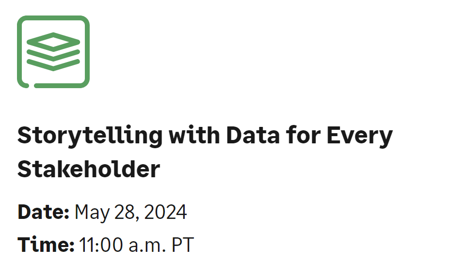 Storytelling with Data for Every Stakeholder
