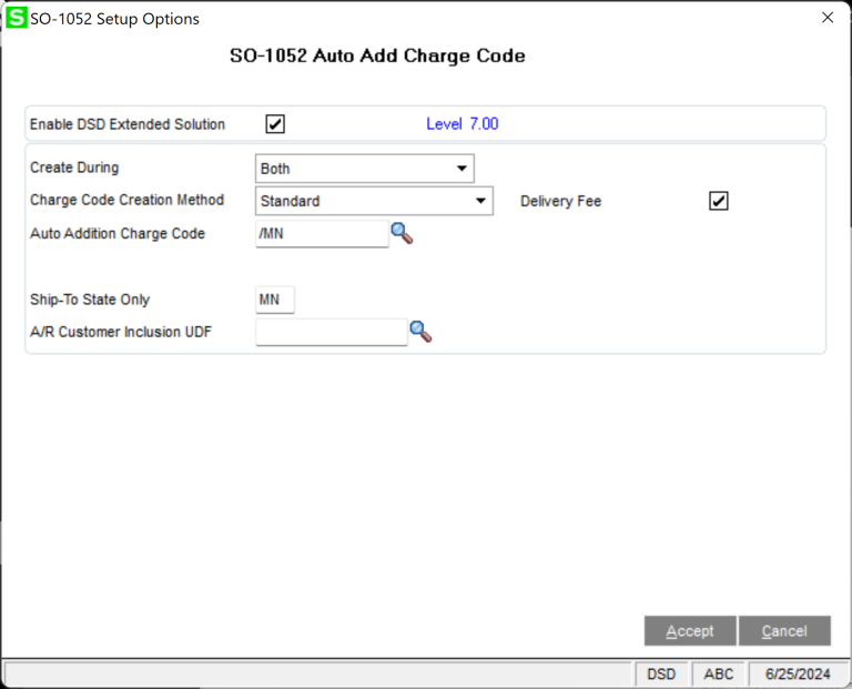 Option 4: Use DSD Extended Solution SO-1052 Automatic Addition of Miscellaneous Item