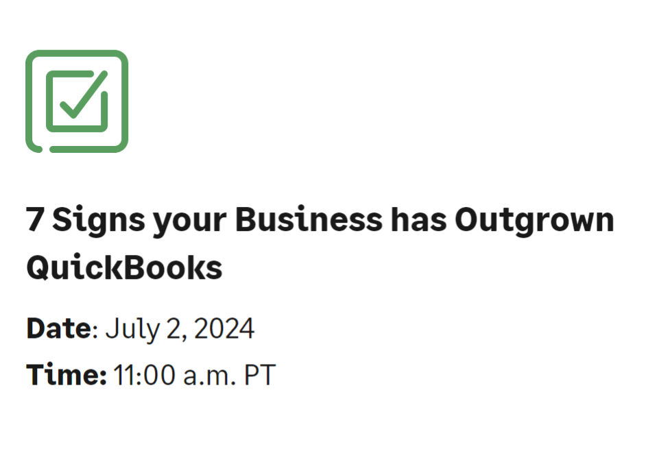 7 Signs your Business has Outgrown QuickBooks