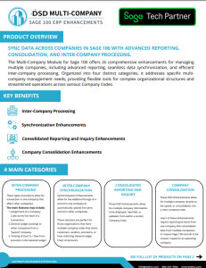 DSD Multi-Company Datasheet Cover