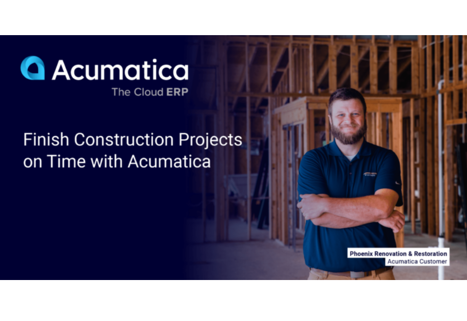 Finish Construction Projects on Time with Acumatica