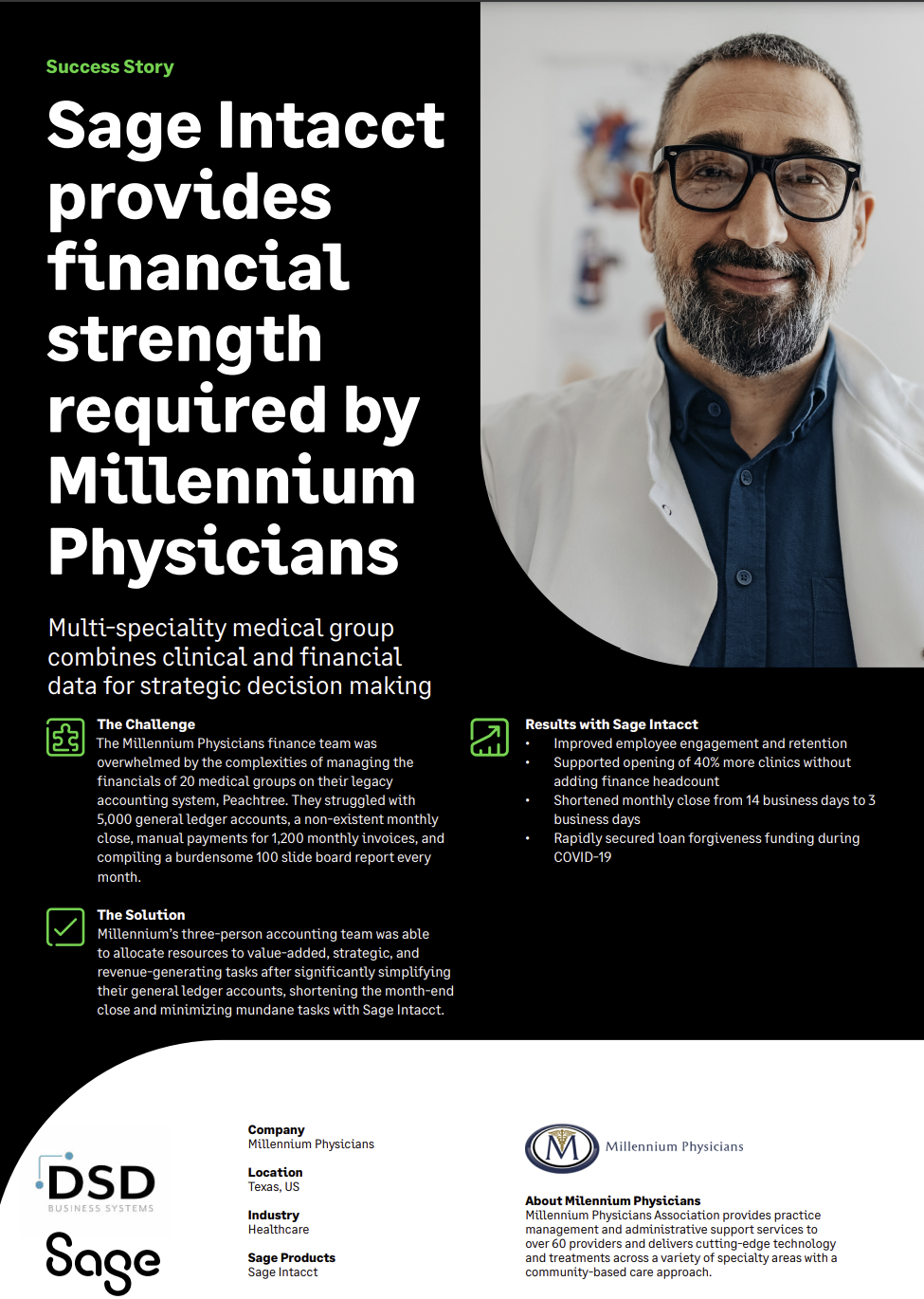 Sage Intacct provides financial strength required by Millennium Physicians - SI Customer Success Story