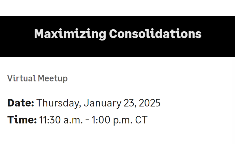 Maximizing Consolidations