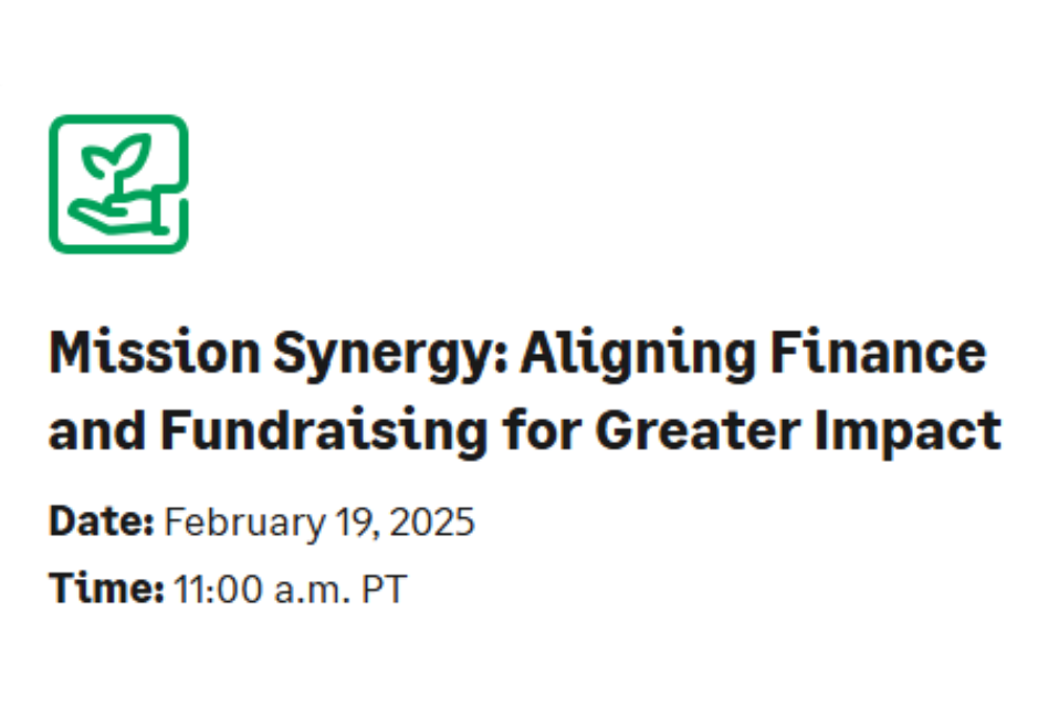 Mission Synergy: Aligning Finance and Fundraising for Greater Impact