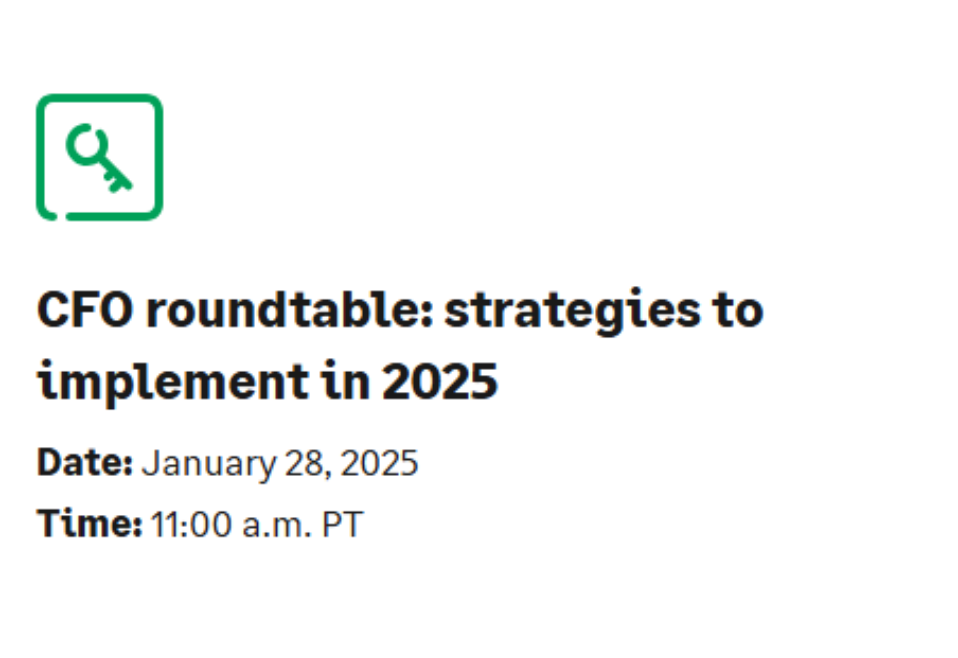 CFO roundtable: strategies to implement in 2025